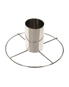 Chicken holder for barbecue, BBQ, stainless steel, 20x10 cm, 1 piece