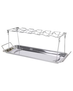 Holder for chicken wings, for barbecue, stainless steel, 38x15.6x1.6 cm, 1 piece