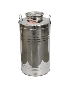 Stainless steel can, for oil, 75 lt, 1 piece