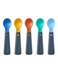 Baby food spoon, Tommee Tippee, mixed, 5 pieces, +6 months
