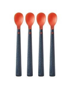 Baby food spoon, Tommee Tippee, red and black, +4 months, 4 pieces