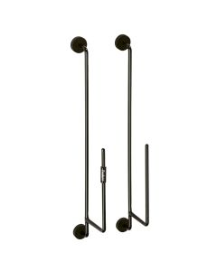 BBQ pan holder, Enders, black, magnetic, 3x10x39.5 cm, 2 pieces