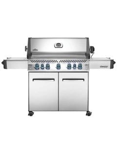 Gas barbecue, Napoleon, Prestige 665, stainless steel, 127x190x67.5 cm, gray, 1 piece