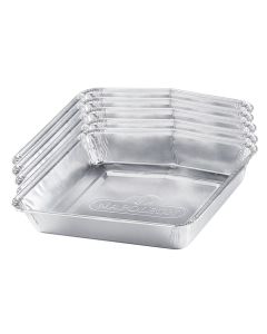 Aluminum tub for collecting grease, Napoleon, Travel Q, 17x15x3.3 cm, 5 pieces