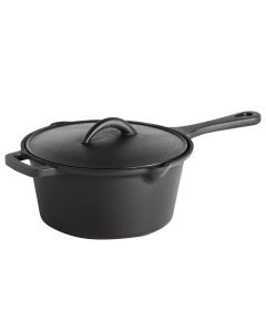 Barbecue pan with lid, Napoleon, cast iron, 2 lt, black, 19 cm, 1 piece
