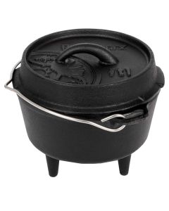 Petromax ft1-t Dutch Oven cast iron fire pot with flat base, 1.1 lt