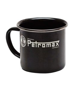 Enamel mug., 370 ml, black, 1 piece
