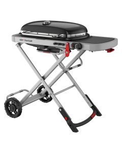 Gas barbecue, Weber, Traveler, 111x58x35 cm, metal, black, 1 piece