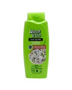 Hair shampoo for volume, with moisturizing effect, Wash & Go, plastic, 675 ml, green, 1 piece