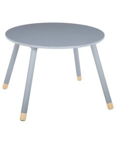 Table for children, MDF and wood, 60x60x43 cm, grey, 1 piece
