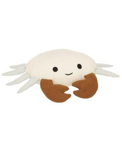 Decorative pillow for children, crab, plush, 35x28 cm, beige, 1 piece