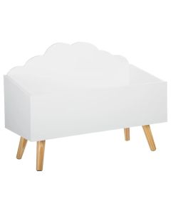 Organizer for children's room, MDF, 58x45x28 cm, white and natural, 1 piece