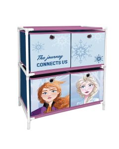 Storage shelf for children's room, Disney, Frozen II, aluminum+polyester, 53x30x60 cm, blue, 1 piece
