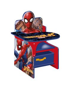 Table, chair and storage for children, Disney, Spiderman, MDF, 52x62x50 cm, mixed, 1 piece