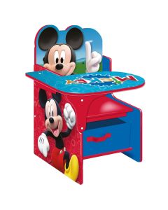 Table, chair and storage for children, Disney, Mickey Mouse, MDF, 52x62x50 cm, mixed, 1 piece