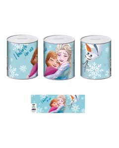 Children's piggy bank, Disney, Frozen, metal, 10x10x12 cm, 1 piece