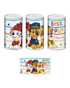 Children's piggy bank, Disney, Paw Patrol, metal, 10x10x17.5 cm, 1 piece
