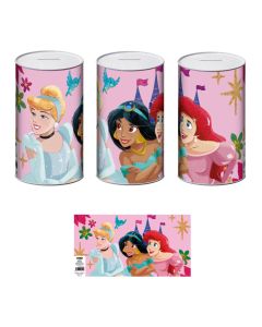 Children's piggy bank, Disney, Princess, metal, 10x10x17.5 cm, 1 piece