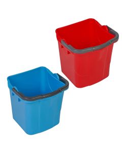 Cleaning bucket, plastic, Mimosa, 25 lt, 35x35x36 cm, red/blue, 1 piece