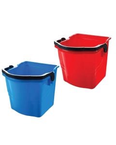 Cleaning bucket, plastic, Hercules, 25 lt, 38x35x32 cm, red/blue, 1 piece