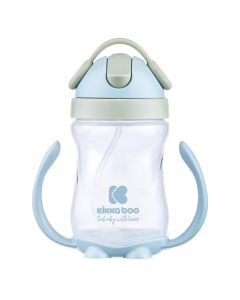 Baby bottle, with handles, 300 ml, blue, +12 months, 1 piece