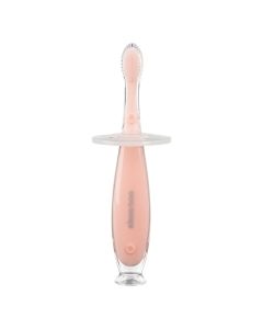 Silicone toothbrush for babies, pink, +6 months, 1 piece