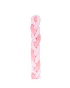 Crib bed, Kikka boo, polyester, 180x15 cm, pink and white, 1 piece