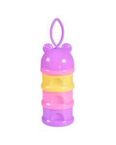 Baby milk powder container, Cangaroo, 4 compartments, plastic, mixed, 1 piece