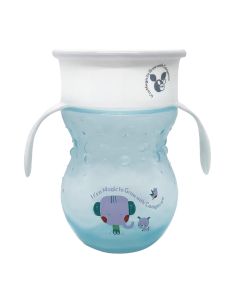Cup for children, Cangaroo, Magic 360°, blue, 6m+, 270 ml, 1 piece