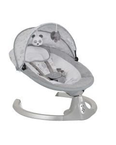 Relax chair for children, Cangaroo, aluminum and textile, 0-6 months, 79x61x38 cm, with music, gray, 1 piece