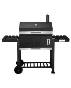 Barbecue with charcoal, El Fuego, Ontario XXL, metal, 139x119.5x67 cm, black, 1 piece