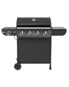 Gas barbecue, El Fuego, San Colombus, 4+1, stainless steel, silver, 1 piece
