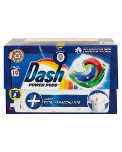 Capsule detergent for clothes, Dash, extra smacch, 19 capsules, 1 pack