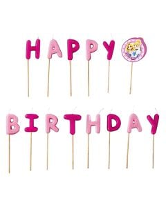 Candle, Princess, Happy Birthday, paraffin, mix, 1 piece