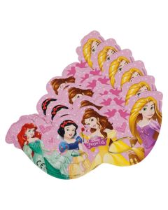 Mask, Princess, cardboard, 6 pieces, 1 package