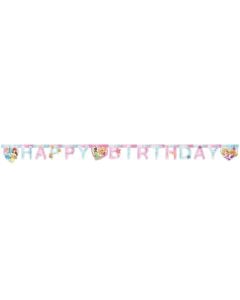 String, Princess, Happy Birthday, cardboard, 200 cm, 1 piece