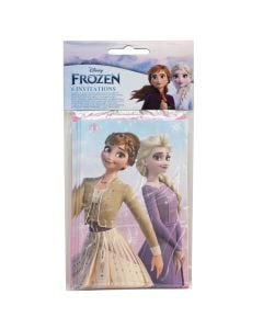 Invitation, Frozen II, cardboard, with envelope, 14x9 cm, 6 pieces, 1 pack