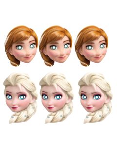 Mask, Frozen II, cardboard, 6 pieces, 1 pack