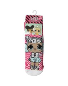 Socks LOL Surprise Cotton Anti-Slip , Pink, 1 Pair
