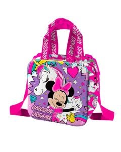 Bag for children, Minnie Mouse, polyester, pink/purple, 1 piece