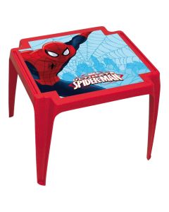 Table for children, Spiderman, plastic, 44x45 cm, red, 1 piece