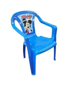 Children's chair, Mickey Mouse, plastic, 36.5x51 cm, blue, 1 piece