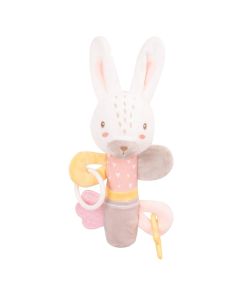 Baby toy, Kikka boo, Rabbit, plush, mixed, 25 cm, 0 months+, 1 piece