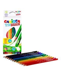 Rubber wood paint, Carioca, Tita, 12 colors, 1 pack
