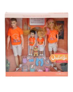 Children's toy, family doll, with accessories, mix, 1 piece