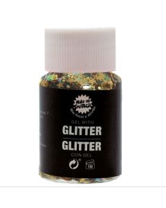 Make-up gel, with xixa, for Halloween, gold, 20 ml, 1 piece