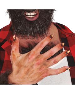 Halloween werewolf nail stickers with stickers, mixed, 1 pack
