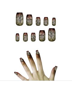 Halloween zombie nail stickers with stickers, mixed, 1 pack