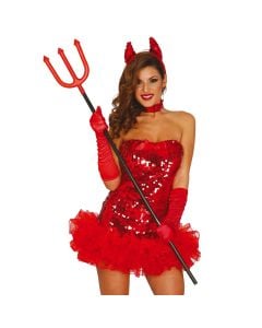 Devil stick, plastic, red, 110 cm, 1 piece