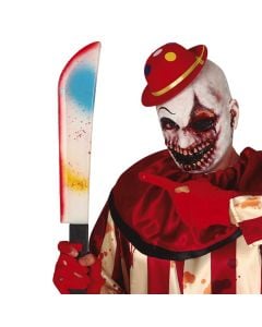 Multicolor machete, plastic, 54 cm, mixed, 1 piece